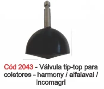 Válvula Tip Top Harmony / Bosio / Alfa Laval / Incomagri