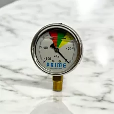 Vacuômetro 100KPA com glicerina